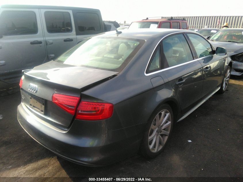 2014 AUDI A4 PREMIUM WAUAFAFL0EN041455