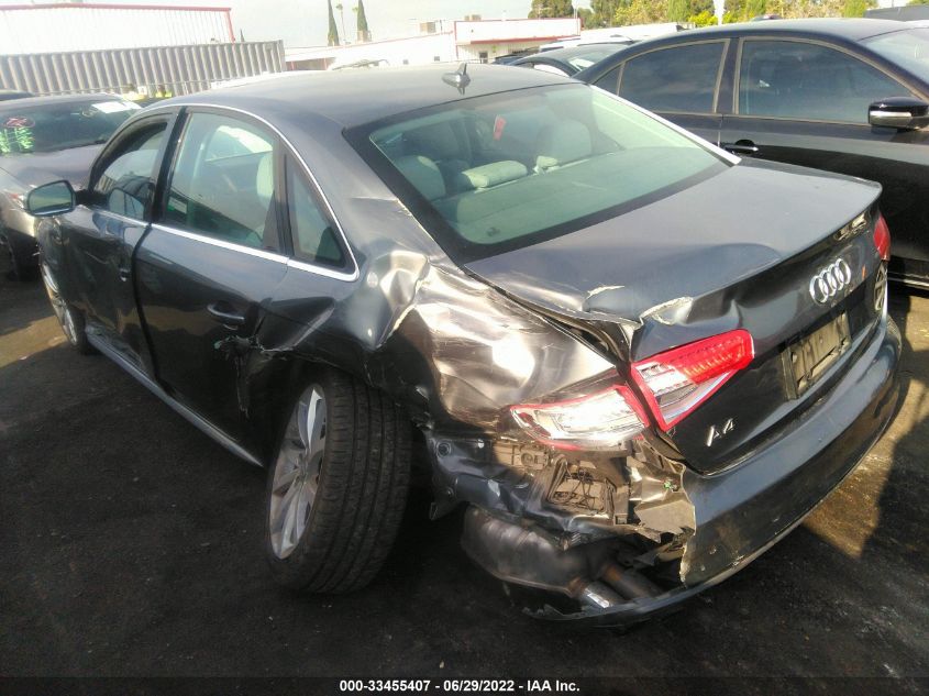 2014 AUDI A4 PREMIUM WAUAFAFL0EN041455