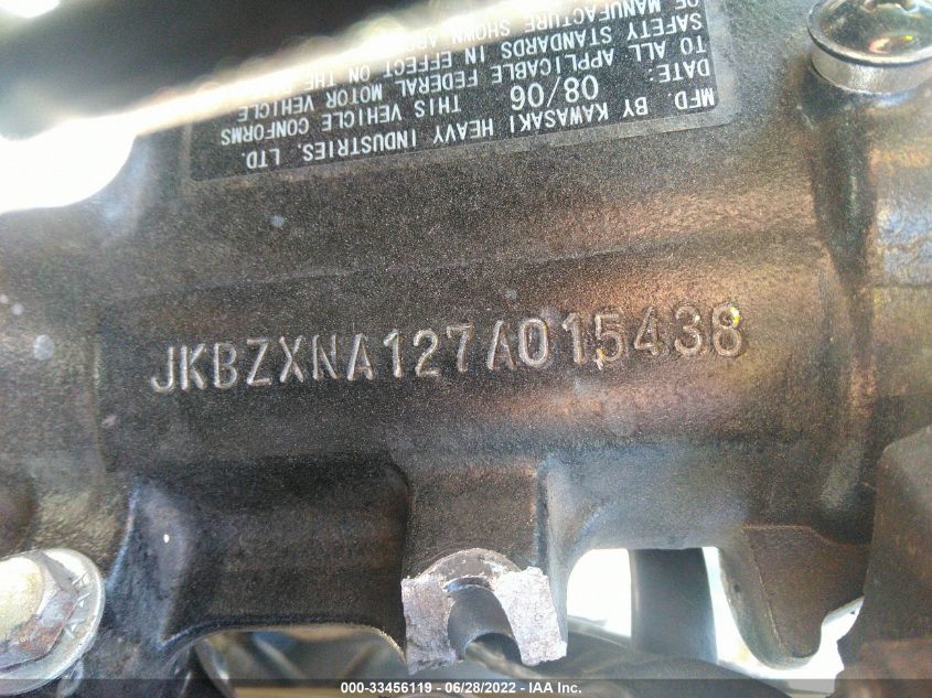 2007 KAWASAKI ZX1400 A JKBZXNA127A015438
