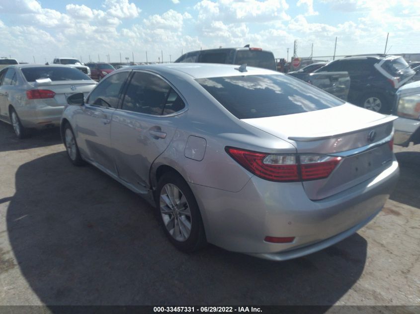 2013 LEXUS ES 300H HYBRID JTHBW1GG7D2001770
