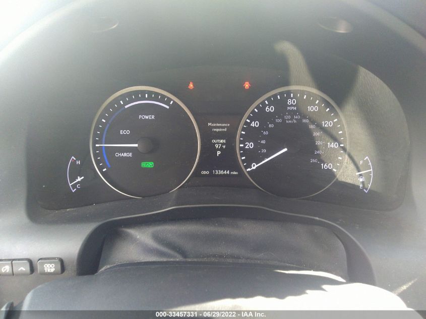 2013 LEXUS ES 300H HYBRID JTHBW1GG7D2001770
