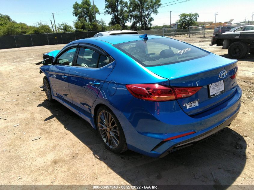 2018 HYUNDAI ELANTRA SPORT KMHD04LB3JU540888