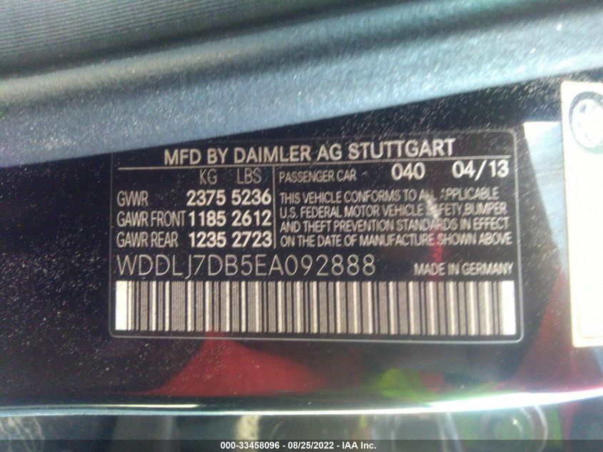 2014 MERCEDES-BENZ CLS-CLASS CLS 550 WDDLJ7DB5EA092888