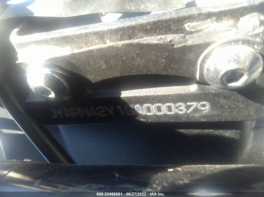 2016 YAMAHA YZFR1S JYARN42Y1GA000379