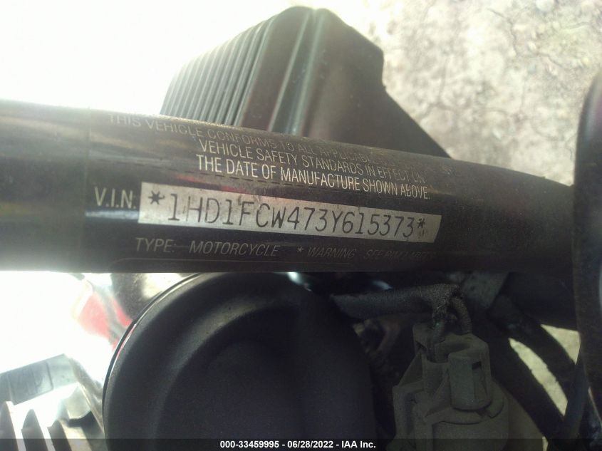 2003 HARLEY-DAVIDSON FLHTCUI ANNIVERSARY 1HD1FCW473Y615373