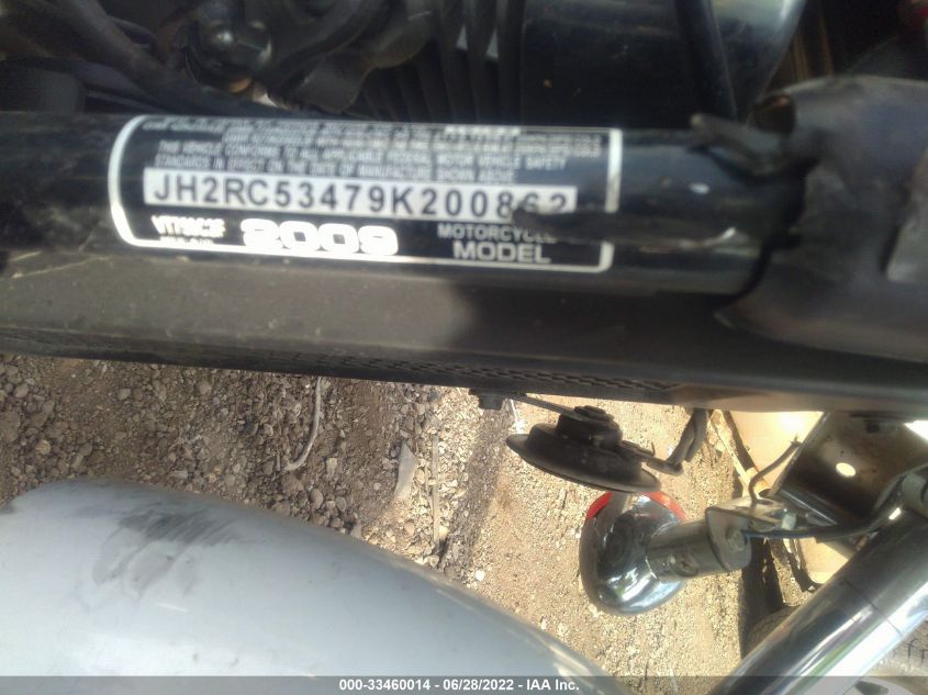 2009 HONDA VT750 C2F JH2RC53479K200862