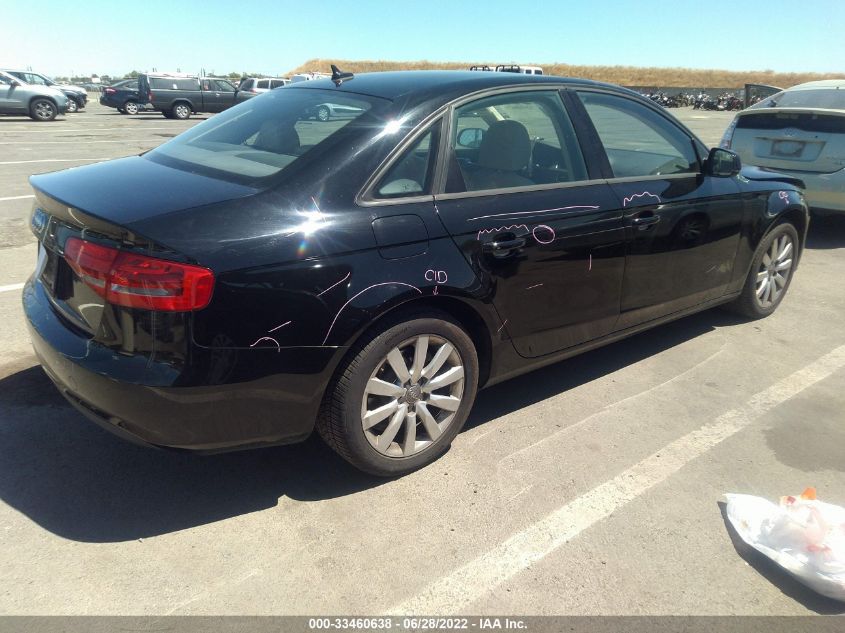 2014 AUDI A4 PREMIUM WAUAFAFLXEN004073