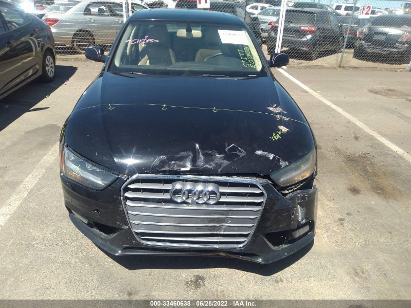 2014 AUDI A4 PREMIUM WAUAFAFLXEN004073