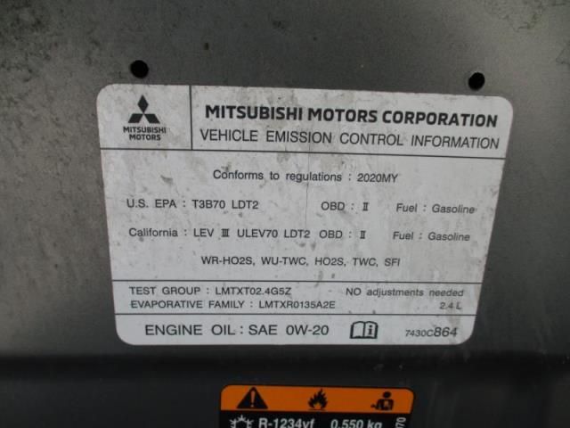 2020 MITSUBISHI OUTLANDER SE/SEL/LE JA4AZ3A31LZ026962