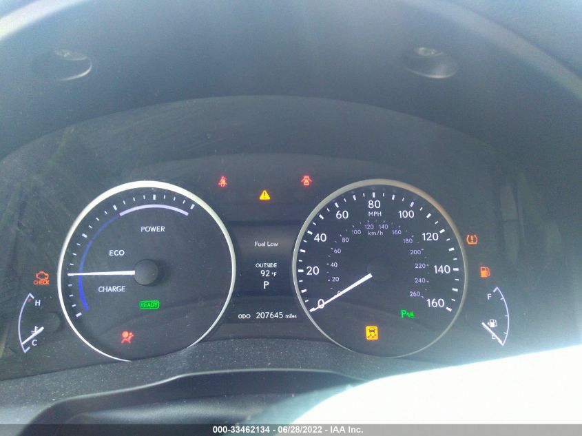 2013 LEXUS ES 300H HYBRID JTHBW1GG9D2003312
