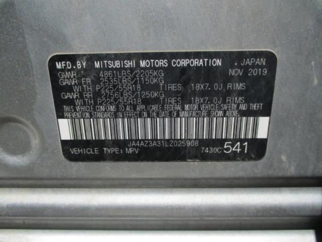 2020 MITSUBISHI OUTLANDER SE/SEL/LE JA4AZ3A31LZ025908