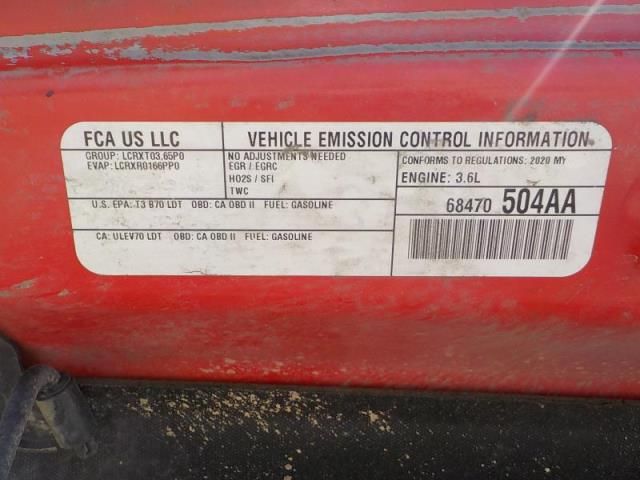 2020 JEEP GLADIATOR SPORT 1C6HJTAG9LL160546