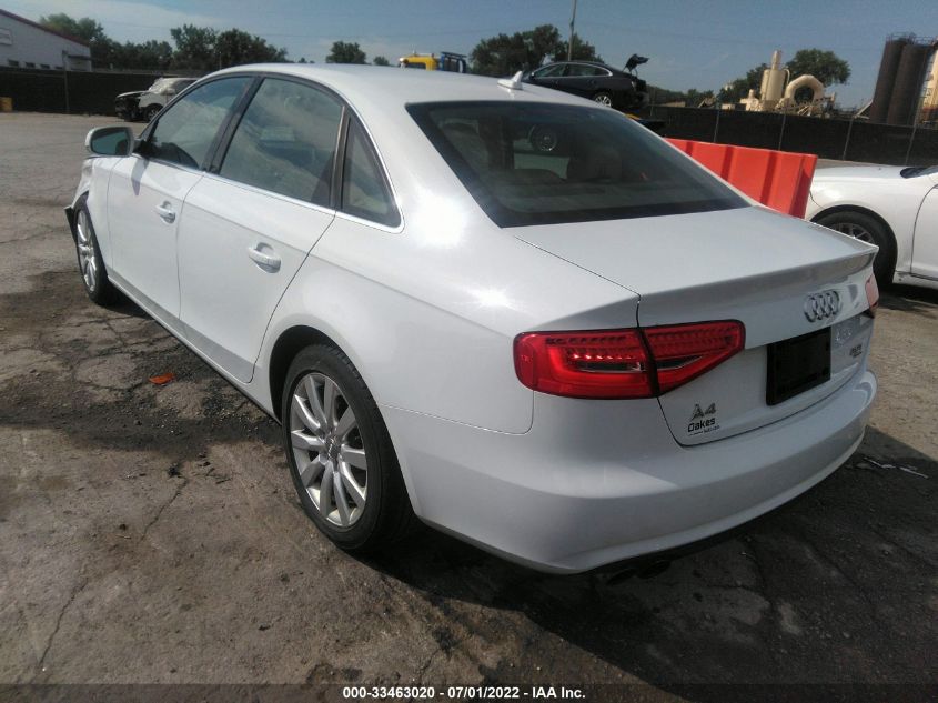 2013 AUDI A4 PREMIUM WAUBFAFL6DN026445