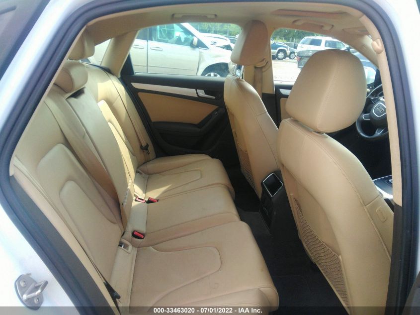 2013 AUDI A4 PREMIUM WAUBFAFL6DN026445