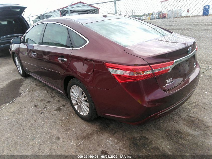 2014 TOYOTA AVALON HYBRID HYBRID/PREM/TOUR/LTD 4T1BD1EBXEU035492