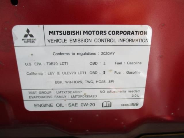 2020 MITSUBISHI OUTLANDER SPORT ES/SE/SP JA4AR3AU3LU019307