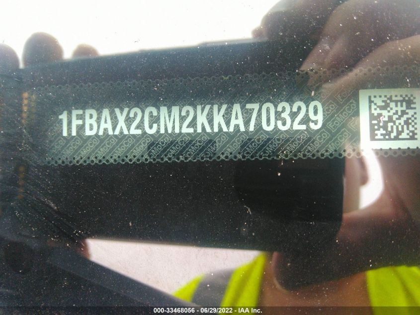 2019 FORD TRANSIT PASSENGER WAGON XL/XLT 1FBAX2CM2KKA70329