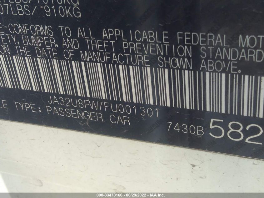 2015 MITSUBISHI LANCER GT JA32U8FW7FU001301