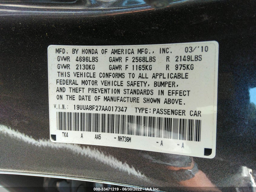 Acura Tl 2010