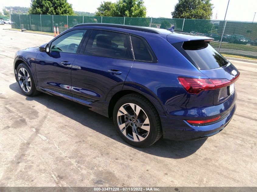 2022 AUDI E-TRON PREMIUM WA1AAAGE1NB007277