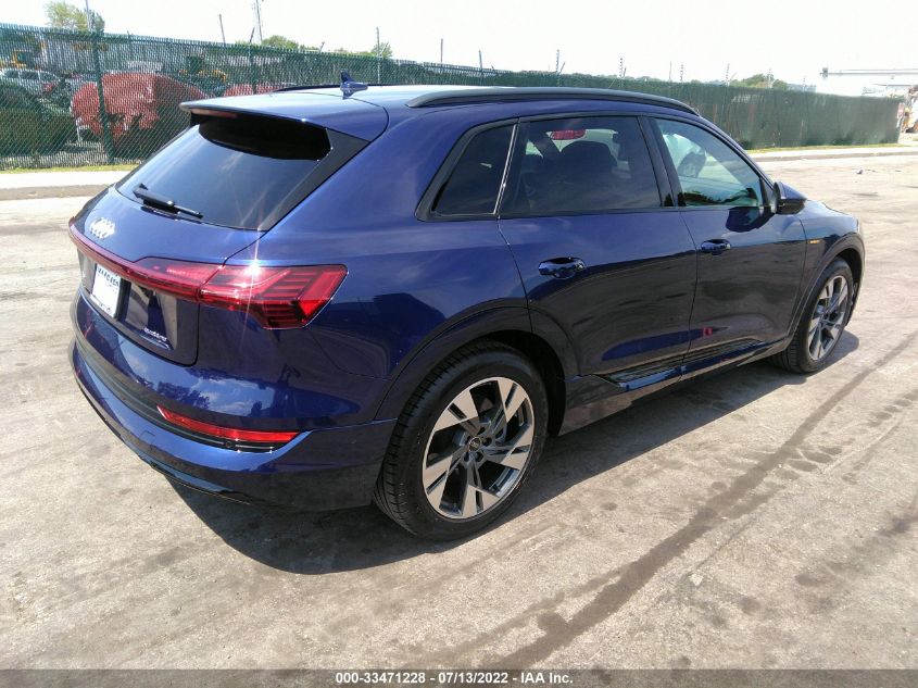 2022 AUDI E-TRON PREMIUM WA1AAAGE1NB007277