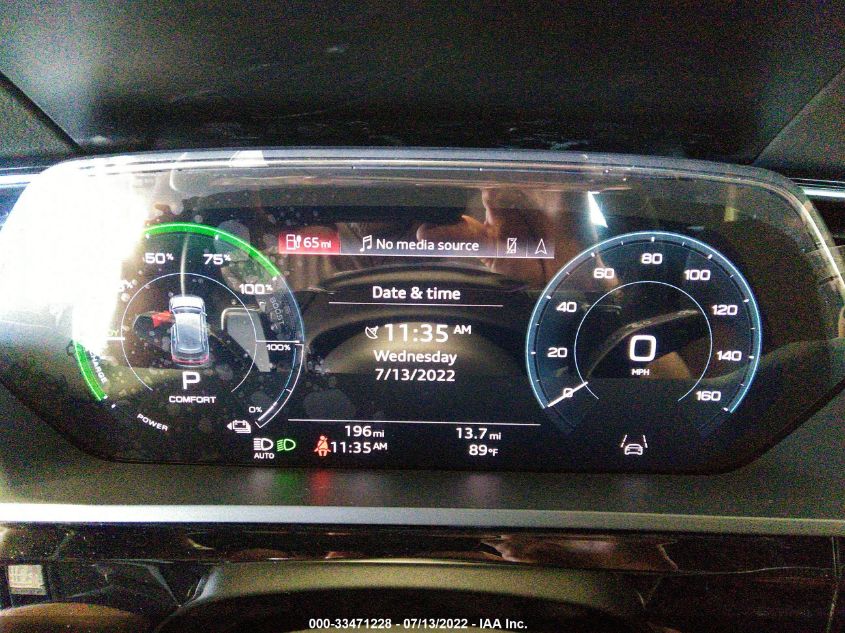 2022 AUDI E-TRON PREMIUM WA1AAAGE1NB007277