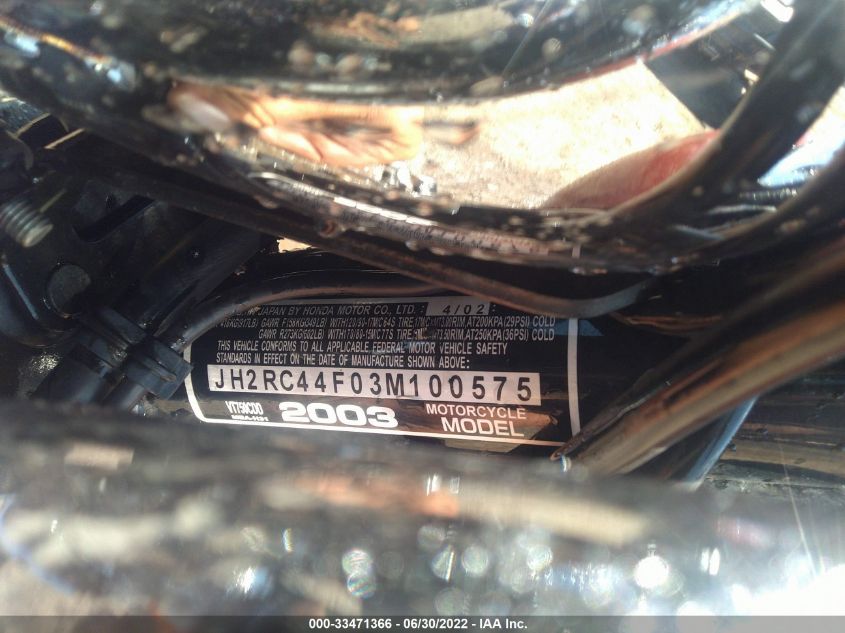 2003 HONDA VT750 CDD JH2RC44F03M100575