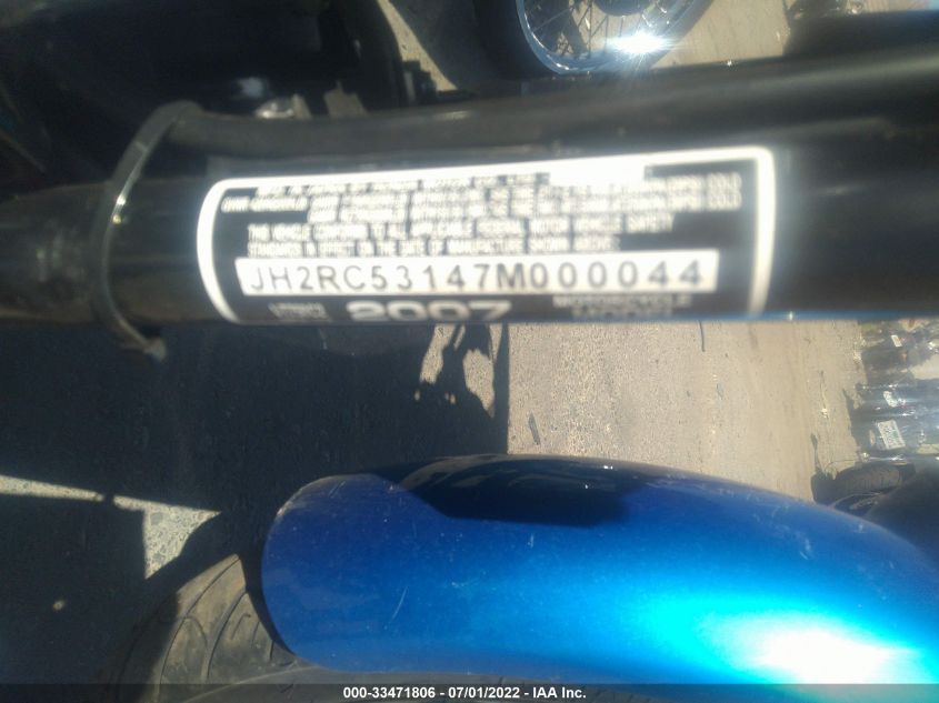 2007 HONDA VT750 C2 JH2RC53147M000044