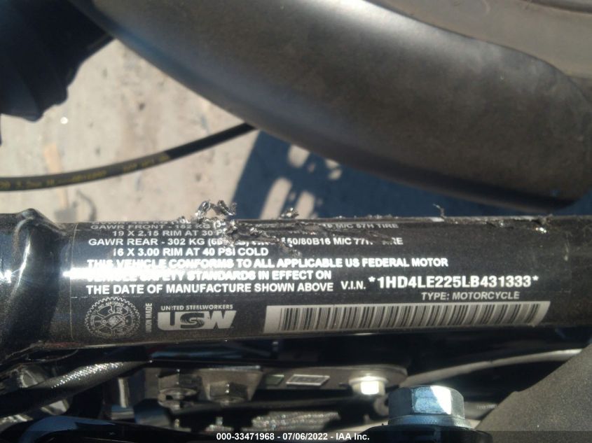 2020 HARLEY-DAVIDSON XL883 N 1HD4LE225LB431333