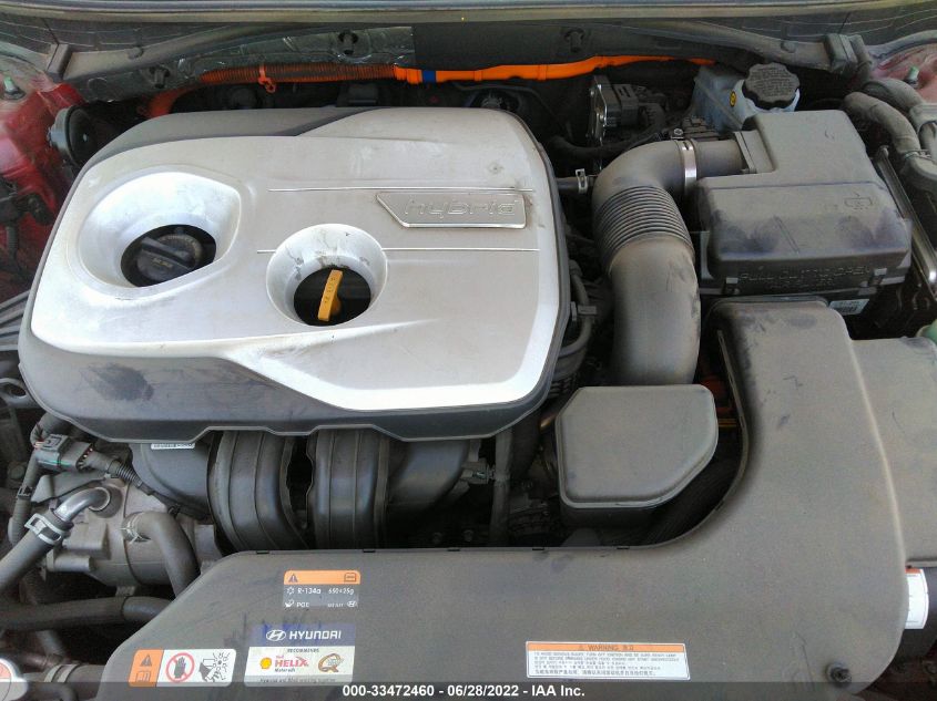 2016 HYUNDAI SONATA HYBRID SE KMHE24L15GA040313