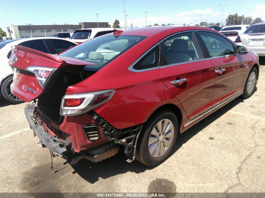 2016 HYUNDAI SONATA HYBRID SE KMHE24L15GA040313