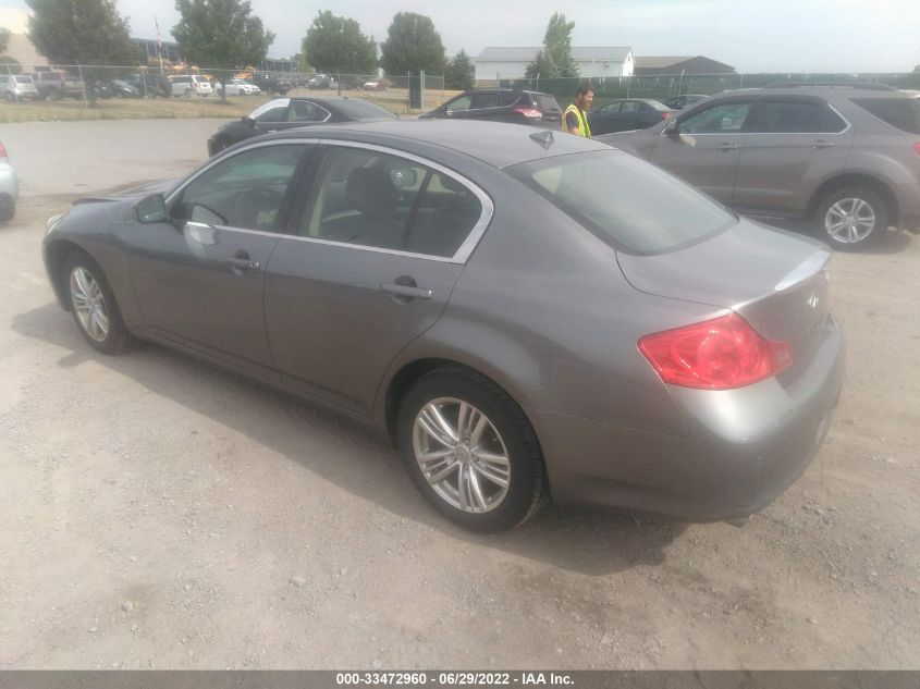2013 INFINITI G37 SEDAN X JN1CV6ARXDM356424