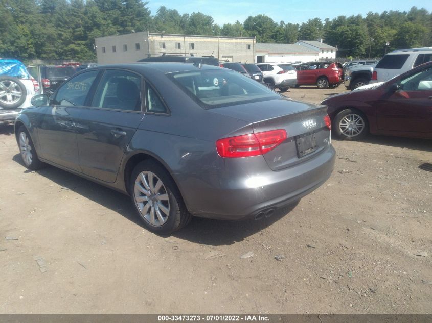 2014 AUDI A4 PREMIUM WAUBFAFL0EN035918