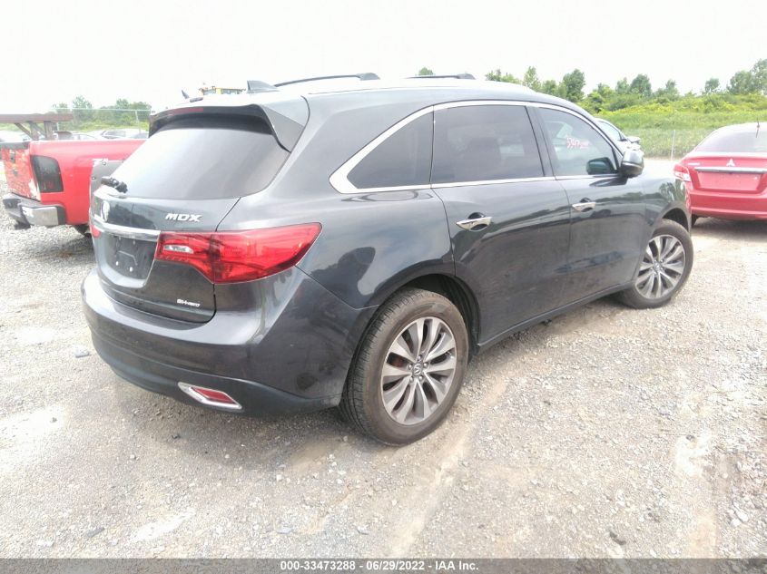 2014 ACURA MDX TECHNOLOGY 5FRYD4H41EB009545