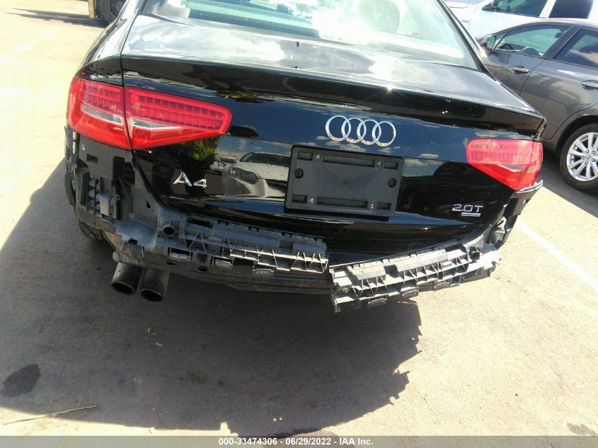 2014 AUDI A4 PREMIUM WAUBFAFL7EN007517