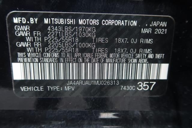 2021 MITSUBISHI OUTLANDER SPORT ES/LE/BE/SE JA4ARUAU1MU026313