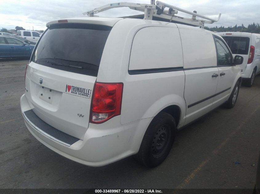 2013 RAM CARGO VAN TRADESMAN 2C4RRGAG8DR504955