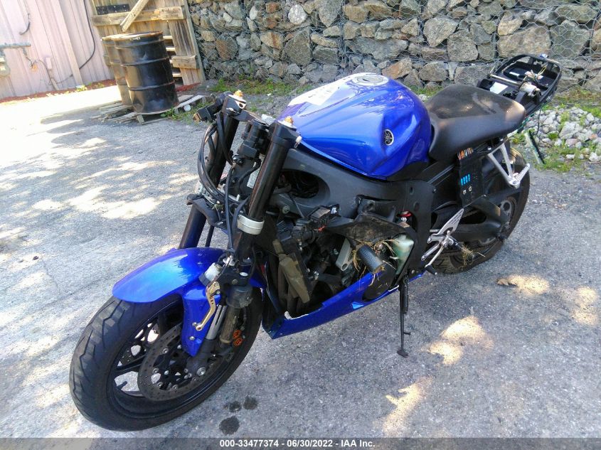 2005 YAMAHA YZFR6 L JYARJ06E95A023166