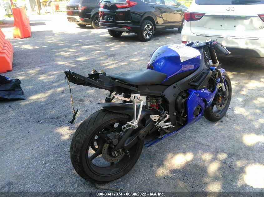 2005 YAMAHA YZFR6 L JYARJ06E95A023166