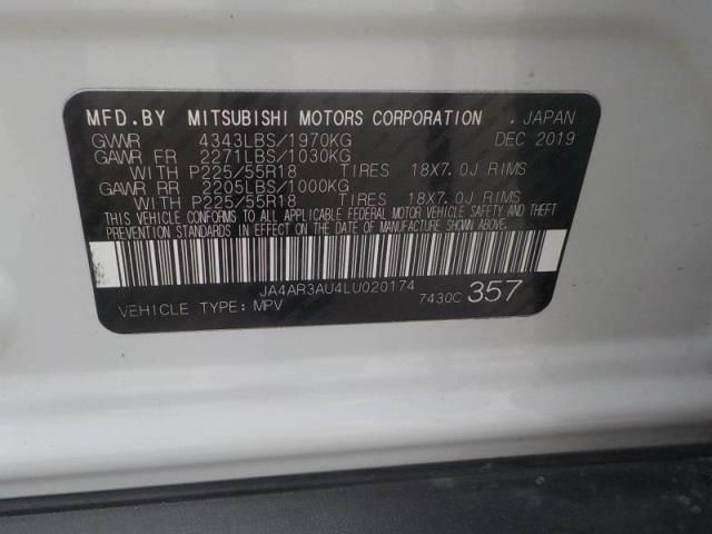 2020 MITSUBISHI OUTLANDER SPORT ES/SE/SP JA4AR3AU4LU020174