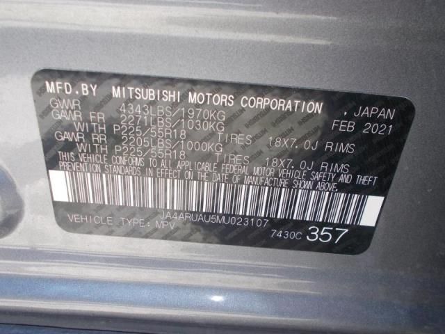 2021 MITSUBISHI OUTLANDER SPORT ES/LE/BE/SE JA4ARUAU5MU023107