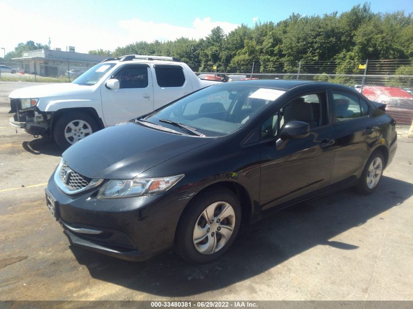 2013 HONDA CIVIC SDN LX 2HGFB2F5XDH598992