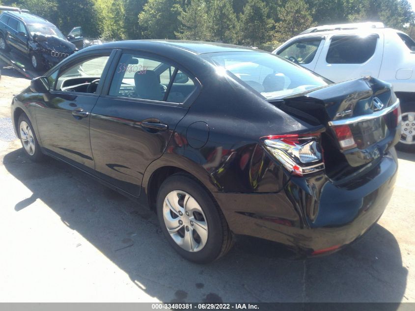 2013 HONDA CIVIC SDN LX 2HGFB2F5XDH598992