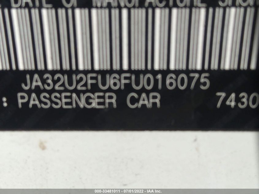 2015 MITSUBISHI LANCER ES JA32U2FU6FU016075