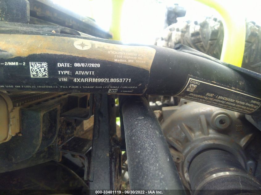 2020 POLARIS RANGER XP 1000 HIGH LIFTER 4XARRM992L8053771