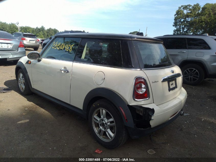 2013 MINI COOPER HARDTOP WMWSU3C57DT372944