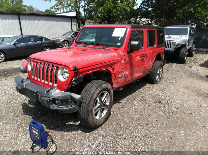 2021 JEEP WRANGLER UNLIMITED SAHARA 1C4HJXEN8MW645771