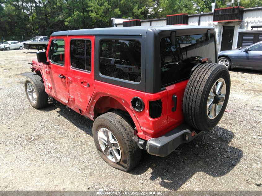 2021 JEEP WRANGLER UNLIMITED SAHARA 1C4HJXEN8MW645771