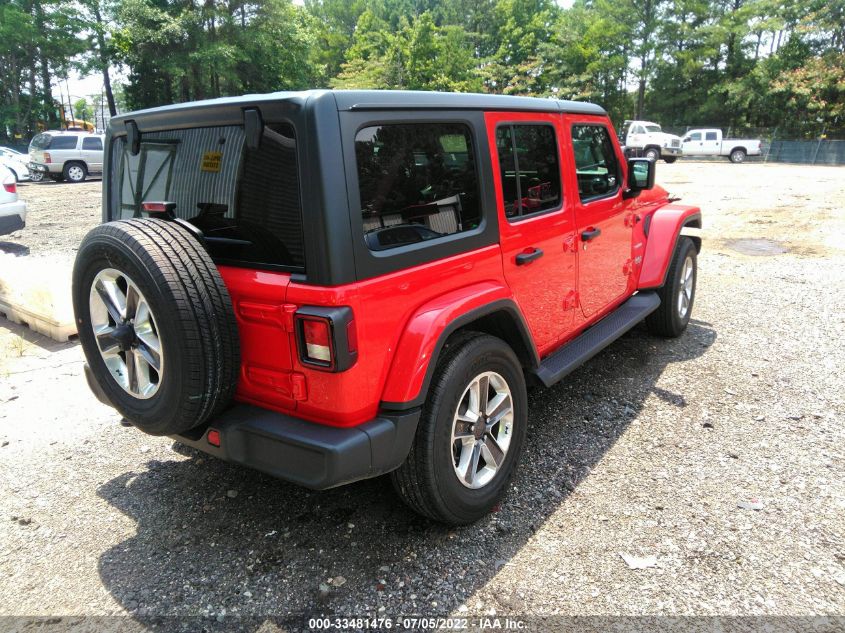2021 JEEP WRANGLER UNLIMITED SAHARA 1C4HJXEN8MW645771