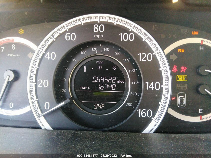 2013 HONDA ACCORD SDN EX-L 1HGCR3F80DA042946
